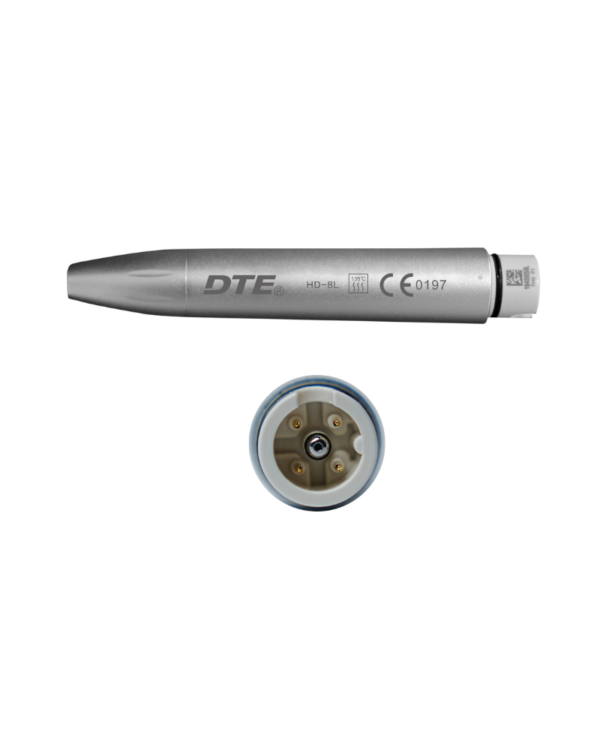 Manipolo dentale in argento etichettato Manipolo ricambio compatibile EMS® di DTE.