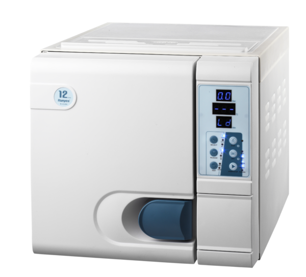 215.070 Autoclave da tavolo SEA 12L-DIG-USB con display digitale e pulsanti frontali.