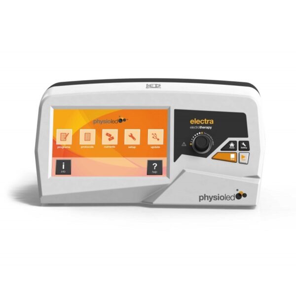 ELECTRA 4 - ELETTROTERAPIA è dotato di touchscreen e manopola di controllo.