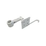 MONITOR TFT LCD ARM ECO: white plastic bracket with adjustable arm and flat plate.