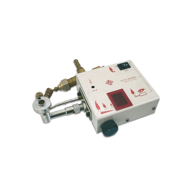 AUTOBUNSEN elettronico gas metano con indicatori e display digitale rosso.