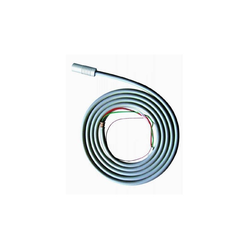 Cordone di ricambio bianco a spirale compatibile EMS® con sensore, estremità dei fili esposte.