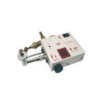 Propano elettronico AUTOBUNSEN bianco con valvole e display digitale.