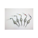 Cinque lime canalari PLUGGER ML con anelli colorati su sfondo bianco.