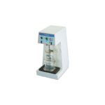 MIXER machine with control panel and glass container for laboratory milk analysis.