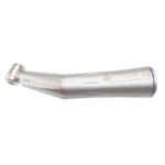 A silver CONTRA-ANGLE 1:1 handpiece with a small rotating head and engraved markings.