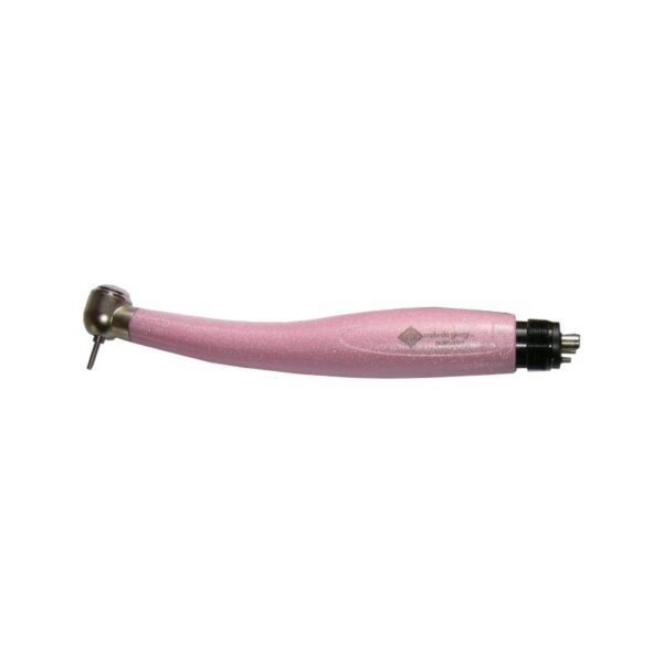 The EXCELLENT HANDPIECE PINK is a dental tool with a bur, used for dental procedures.