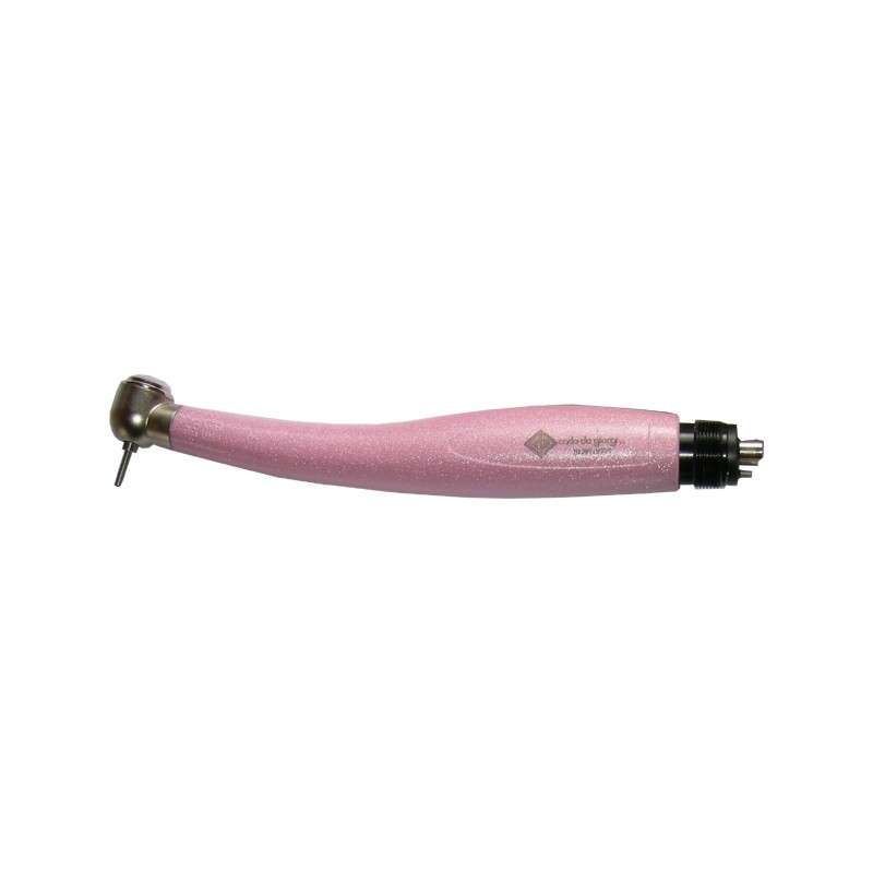 The EXCELLENT HANDPIECE PINK is a dental tool with a bur, used for dental procedures.