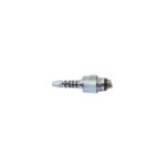 SIRONA COMPATIBLE CONNECTORS: Metal quick-connect hose fitting on white background.