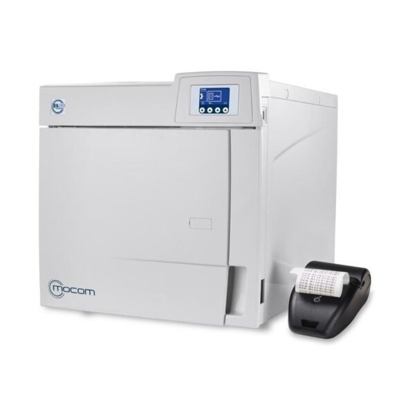 B CLASSIC - 17 LITRES white tabletop autoclave with digital display and printer.