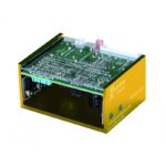 Modulo LED UDS-N3 giallo con componenti visibili e coperchio trasparente.