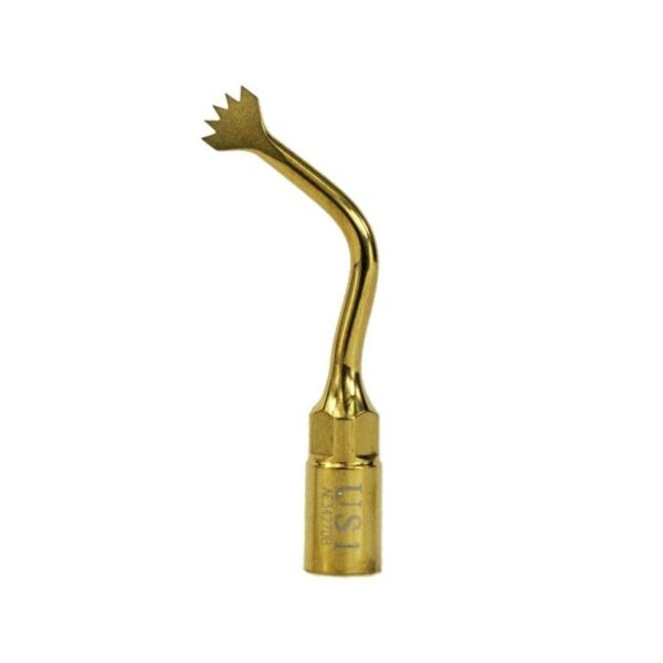 Oro US1 - Punta per ablatore INSERTO PER OSTEOTOMIA con collo curvo ed estremità a forma di stella.