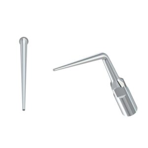 Due punte per scaler ED3-INSERTO ABLATORE, diritte e angolate, su sfondo bianco.