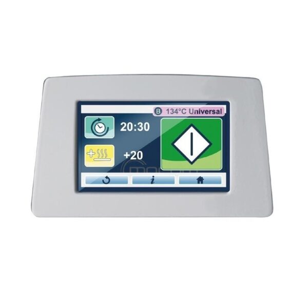 B FUTURA - 22 LITRES touchscreen displays time, temperature, and cooking modes.