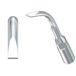 Illustrazione digitale della punta dell'ablatore dentale GD6-INSERTO ABLATORE, vista laterale e frontale.