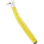 A yellow STERIL HANDPIECE BORDEN CONNECTION with a dental drill bit attached.