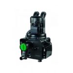 Black DG300 vacuum pump with green valve and cylindrical top components.