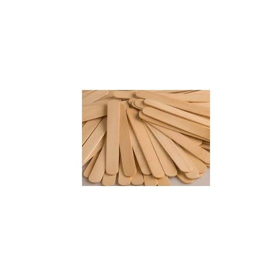 A pile of FLAT WOOD sticks arranged in a scattered pattern.