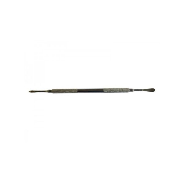 The STR529-165 is a double-ended blackhead remover with textured grip and flat loops.