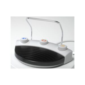 ULTRASURGERY TOUCH LED foot pedal in white/black with blue, orange, yellow icons.