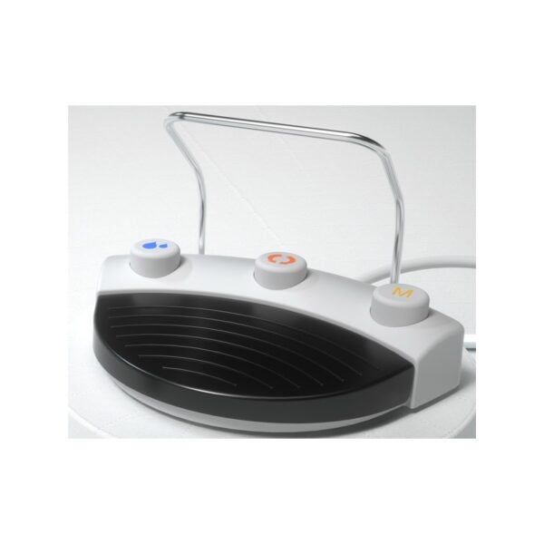 ULTRASURGERY TOUCH LED foot pedal in white/black with blue, orange, yellow icons.