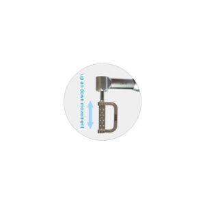 INTERPROSSIMAL STRIPPING tool head moves up and down, shown by double-headed arrow.