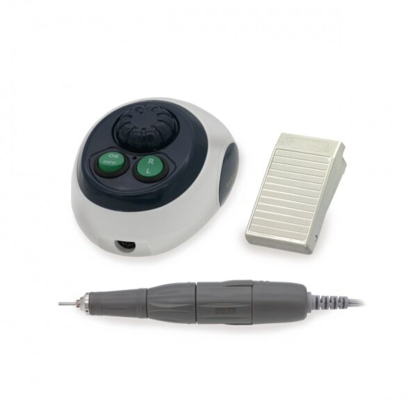 RENHE 107+120MT BLACK electric nail drill with control unit, foot pedal, and handpiece.