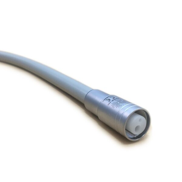 Close-up of the HOSE - ISO 2 Pin - B2 - Borden with a metallic connector.