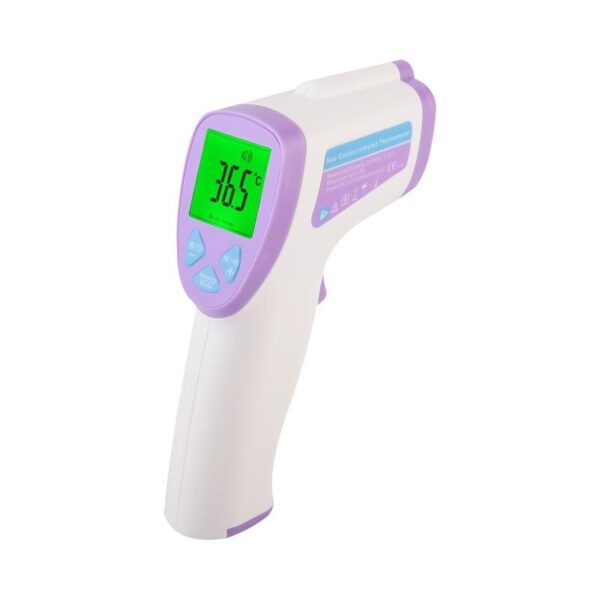 Il TERMOMETRO INFRAROSSI YI-400 visualizza 36,5°C in modo digitale sul suo schermo.