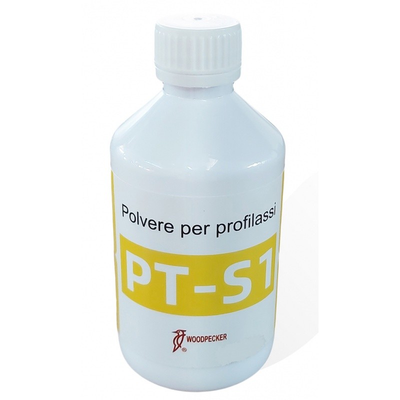 White bottle labeled PT-S1BICARBONATE LEMON FLAVOR with a white screw cap.