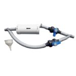 AMALGAM SEPARATOR - FIXED KIT with flexible hose, filter, valves, and funnel.