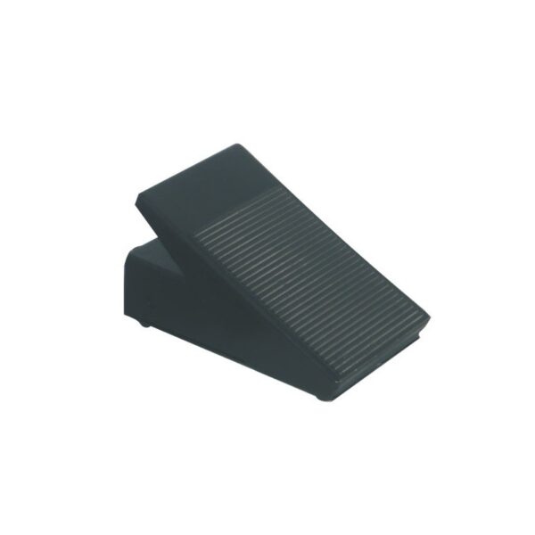 A FOOTPRINT RHEOSTAT—black plastic, textured, slanted foot pedal seen from the side.