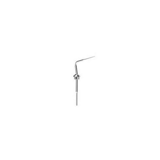 WP3504 PLUGGER chrome beverage pump with long spout and vertical tube attachment.