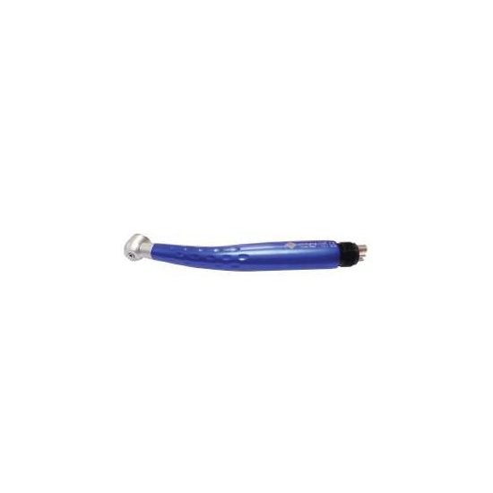 RED-TU HANDPIECE, blue tool with metal head and connector, isolated on white.