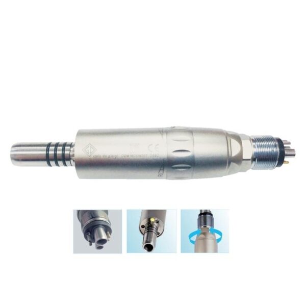 AIR MOTOR WITH FIBER dental handpiece, shown below in various angle thumbnails.
