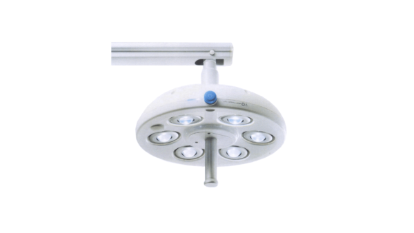 Lampada chirurgica a soffitto, De Giorgi Store Linea Studio Dentistico, sei lampadine circolari.