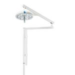 Lampada chirurgica D6 HEXA RIUNITO a soffitto con braccio regolabile.