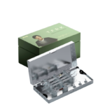 Kit verde TFRK compatibile Set dentale SATELEC® con strumenti in valigetta aperta.