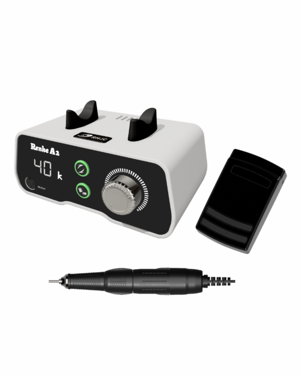 REHNE A2 MICROMOTORE (1) RENHE SENSE A2 BLACK con pedale ON/OFF, unità di controllo e display per manipolo.