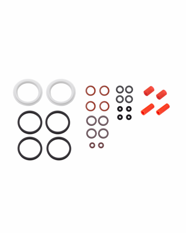 Set completo di O-ring in PT-E per dispenser di polveri di glicina/eritritolo, colore bianco.