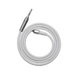 Si tratta di un cavo audio bianco a spirale Cordone Air Flow PT-E con connettore jack da 3,5 mm.