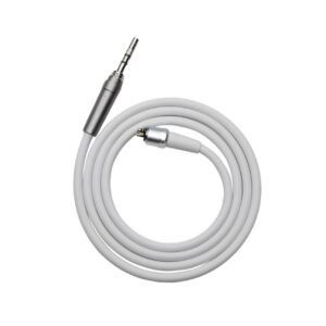 Si tratta di un cavo audio bianco a spirale Cordone Air Flow PT-E con connettore jack da 3,5 mm.
