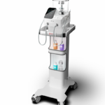 CARRELLO PER SISTEMA PROFILASSI PT-E: aspiratore medico con display digitale.