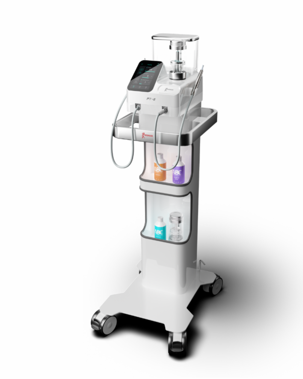 CARRELLO PER SISTEMA PROFILASSI PT-E: aspiratore medico con display digitale.