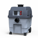Aspirapolvere industriale BD 315 con ruote e comandi, colore bianco.