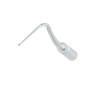 P58-INSERTO ABLATORE: punta metallica per ablatore dentale, curva e appuntita per una maggiore precisione.