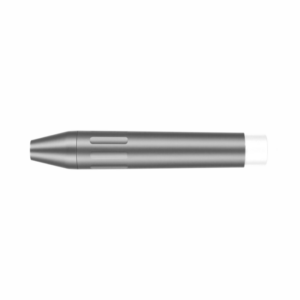 Penna manipolo ablatore YZ-3L, color argento con punta bianca in gomma, su sfondo bianco.