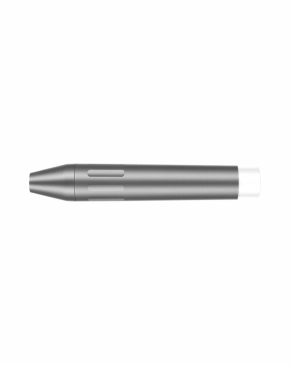 Penna manipolo ablatore YZ-3L, color argento con punta bianca in gomma, su sfondo bianco.