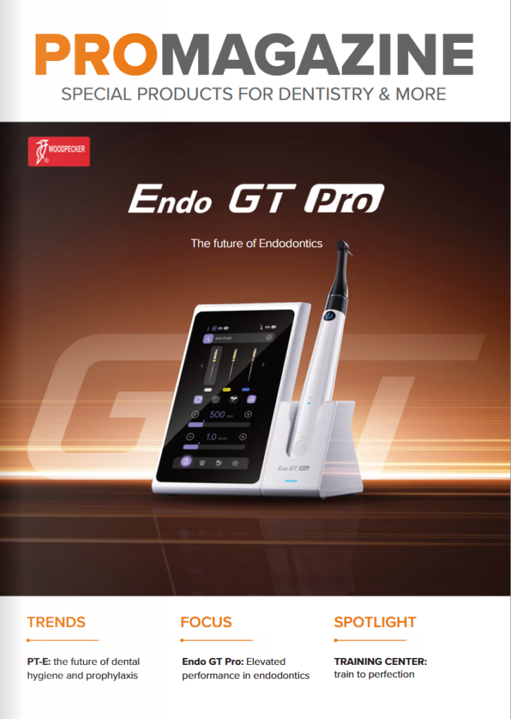Endo GT Pro dental device with digital screen featured in De Giorgi Store Catalogues.